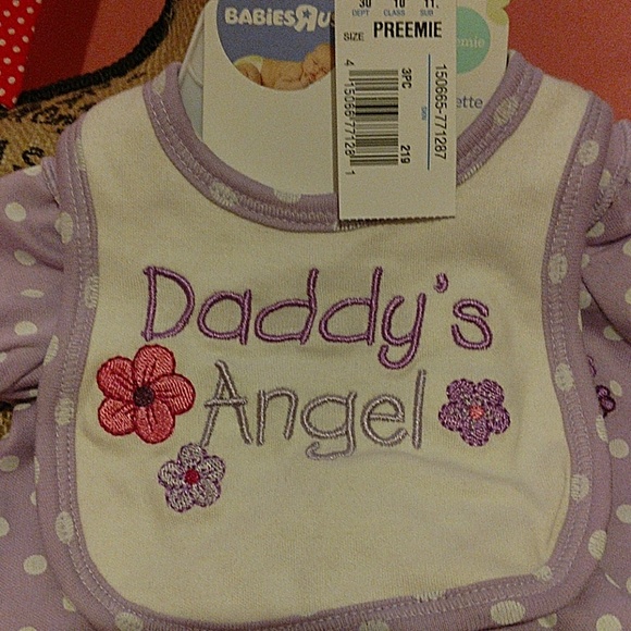 Baby Girls Three Piece Onesie Set - Picture 3 of 4